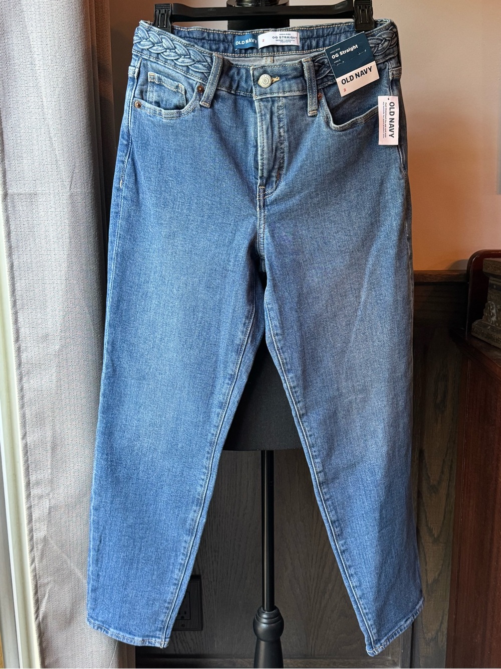 Old Navy Light Blue High-Rise OG straight Jeans Sz 2 nwt